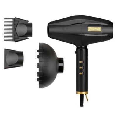 BaByliss PRO Black FX High Performance Professional Turbo Hair Dryer FXBDB1 -NEW - Image 1 of 4