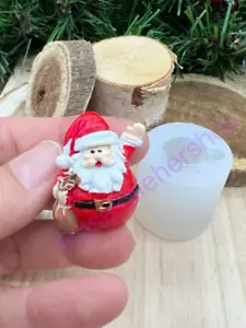 Santa Claus 3D silicone mold for Fondant-Resin-handcrafts-polymer Clay-handmade - Picture 1 of 8