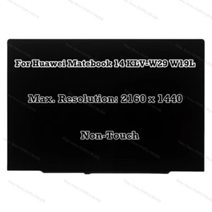 14" 2160x1440 LCD Screen Non-Touch for Huawei Matebook 14 KLV-W29 W19L LCD - Picture 1 of 10