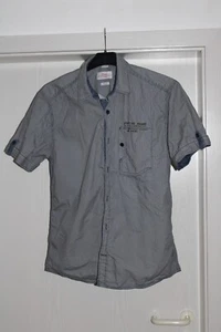 Hemd Herren Kurzarm sOliver Gr. M Regular Blau Feinkrariert s.Oliver - Bild 1 von 3