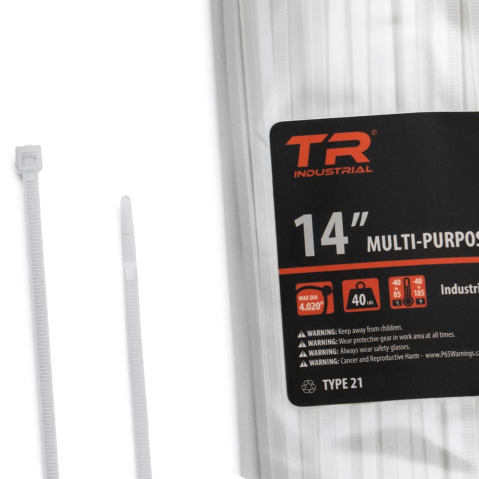 TR Industrial Multi-Purpose Cable Ties, Natural