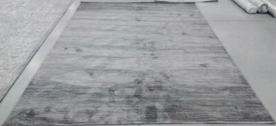 GREY 9' X 12' Stained Rug, Reduced Price 1172709407 VSN606D-9 - Image 1 of 4