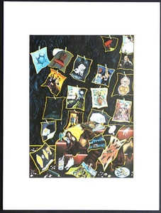 Jörg IMMENDORFF " Adlerpartitur " 2006 sign Farbdruckgrafik im Passepart. 30x40 - Bild 1 von 2