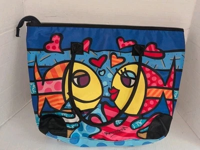 Bolso de Mano Romero Britto Nuevo con Etiquetas - Peces Profundamente Enamorados Foto 1 de 2