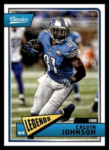 2018 Panini Classics #129 Calvin Johnson Detroit Lions Football Card - Picture 1 of 2