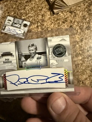  Pete Hamilton Autographed Racing Card Press Pass Authentics - Image 1 of 3