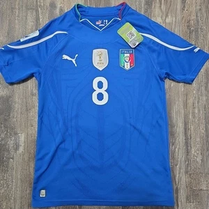 2010 Puma Italy Home Soccer Jersey Gennaro Gattuso Men S World Cup Milan Maglia - Imagen 1 de 8