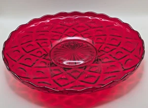 Vintage Wikinger Cadmium Rubinrot Daumenabdruck Diamant Platte leuchtet - Bild 1 von 7