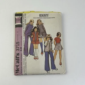 Shirt-Jacke Hose Oberteil Rock Mädchen Gr. 8 Vintage 70er ungeschnittenes Muster 3715 - Bild 1 von 2