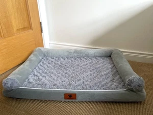 Orthopedic Dog Bed with Removable Bolsters Washable Cover for Large Medium Dogs - Picture 1 of 5