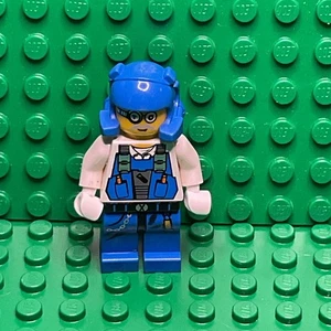 LEGO Minifigura pm007 Power Miner Brains 8957 Mine Mech 2009 8a - Imagen 1 de 2