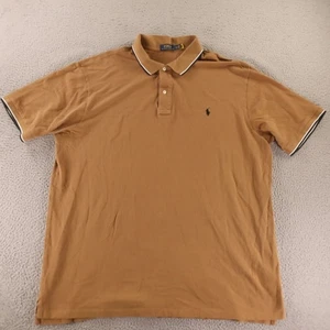 Camisa Polo Ralph Lauren Para Hombres 3XL 3XLT Marrón Piqué 100% Algodón Manga Corta Logo - Imagen 1 de 9