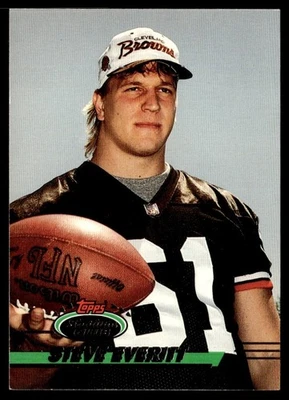 1993 Stadium Club Steve Everitt Rookie Cleveland Browns #134 - Image 1 of 2