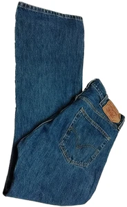 Men's 38X30 Levi Strauss 501 Button Fly Blue Jeans - Picture 1 of 13