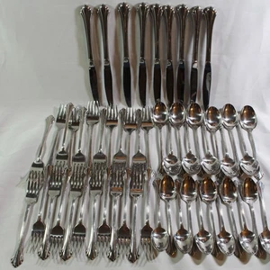 Oneida BANCROFT USA Stainless Flatware 55 Pieces Mixed Lot - Picture 1 of 8