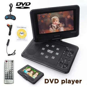 9" Portable HD Car DVD CD Player Rechargeable FM USB AV 16:9 LCD Swivel Screen - Picture 1 of 20