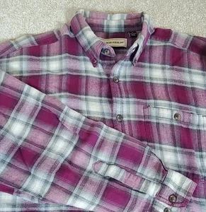 Bit & Bridle Flannel Shirt Men's XL Plaid Long Sleeve Button Down - Picture 1 of 9