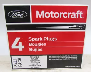 4 PACK OEM Ford Motorcraft SP-523-X Spark Plugs AGSF-22F-1MX - Bild 1 von 1