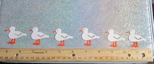 🐚10 SEAGUL BIRD Cardstock Papier Stanzform Verzierung Scrapbook / Kartenbasteln - Bild 1 von 1