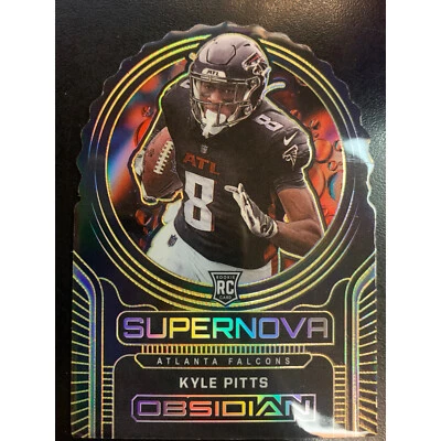 2021 Kyle Pitts Panini Obsidian Supernova Jersey Match No. S-19 8/10 - Image 1 of 2
