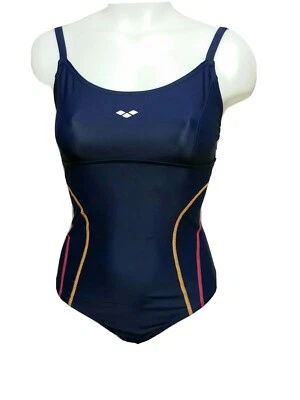 Arena Mujer Nuevo Sin Etiquetas Talla 32 Azul Marino Una Competición Una Pieza Sin Acolchado Ajustado (#h6 Foto 1 de 4