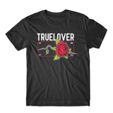 Dia Dos Namorados verdadeiro Amante Red Rose Presente Top Camiseta Unissex