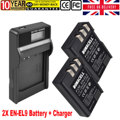 H-23 Cargador Rápido Para Batería Nikon EN-EL9 EN-EL9a, Cargador De Batería De Cáara H23