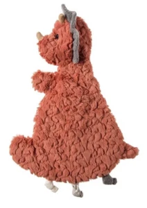 Mary Meyer Baby Plush Orange Dinosaur Nuggy NUGGLES DINO Security Blanket Lovey - Picture 1 of 10