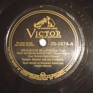 Vaughn Monroe And His Orchestra - So-o-o-o-o In Love/All At Once 1945 Shellac 78 - Imagen 1 de 7