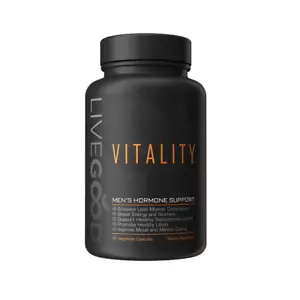 LiveGood Vitality Men's Hormone Support Go To Formula Enhance Energy 90pcs NEW - Picture 1 of 3