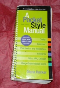 BY DIANA HACKER POCKET STYLE MANUAL: 5TH (FIFTH) EDITION Good condition - Imagen 1 de 6