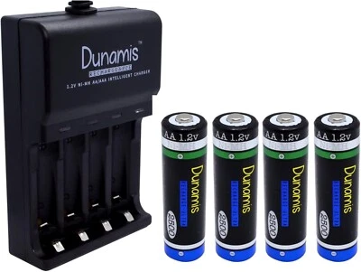 Rechargeable High Capacity AAA / AA Batteries and USB Charging Dock - Dunamis - Image 1 of 4