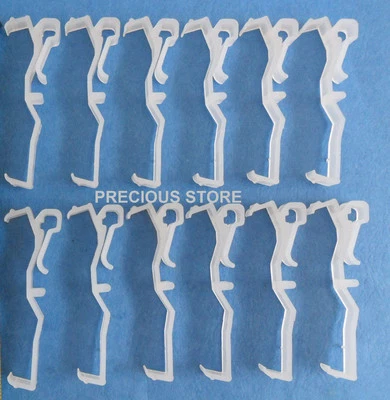 1 docena de clips de cenefa de 3 pulgadas para piezas horizontales de persianas de ventana de madera sintética  Foto 1 de 3
