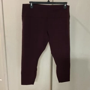 Lululemon Burgundy Leggings Size 20 - Picture 1 of 8