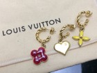 Auth Louis Vuitton Sweet Monogram Gold set of Three Brass Hoop Earring8i180370n
