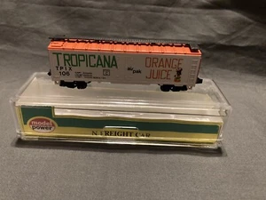 N SCALE Model Power 3404 Tropicana Refrigerator Car  White Mint NOS - Picture 1 of 3