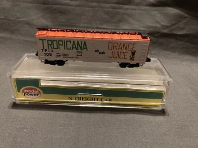 N SCALE Model Power 3404 Tropicana Refrigerator Car  White Mint NOS - Image 1 of 3