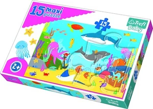 Trefl 15 Maxi Piece Baby Kids Infant Unisex Underwater World Jigsaw Puzzle NEW - Picture 1 of 3