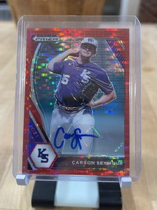 2021 panini prizm draft picks baseball Carson Seymour auto 07/11 PDP172