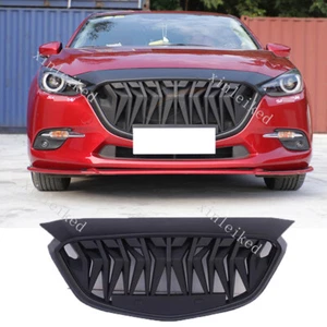 Black Front Bumper Grille Radiator Grill Retrofit For Mazda 3 AXELA 2017-2018 - Bild 1 von 8