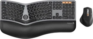 ProtoArc EKM01 Plus Ergonomic Wireless Keyboard Mouse Combo Full Size Bluetooth - Picture 1 of 5