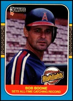 Bob Boone 1987 Donruss Highlights #41 Angels ID:30995 - Image 1 of 2