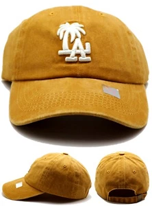 Los Angeles New Leader Palm LA Headlines Ladies Women Dodgers Gold Era Hat Cap - Picture 1 of 9