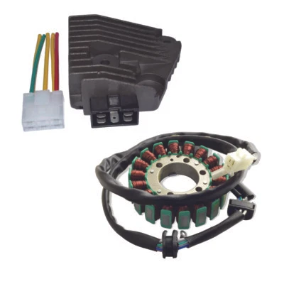 Bobina de estator y rectificador regulador para Yamaha XV250 Virago V Star 250 1996-2018 Foto 1 de 4