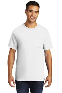 Port & Company Men's Tall Essential Pocket Tee - Picture 1 of 18