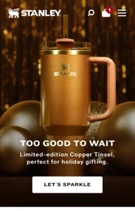 The Quencher H2.0 FlowState™ Tumbler 40 OZ Limited Edition Color: Copper Tinsel - Picture 1 of 2