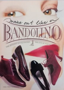 1994 Bandolino Shoes Magazine Print Ad Glamour Magazine English - Picture 1 of 1