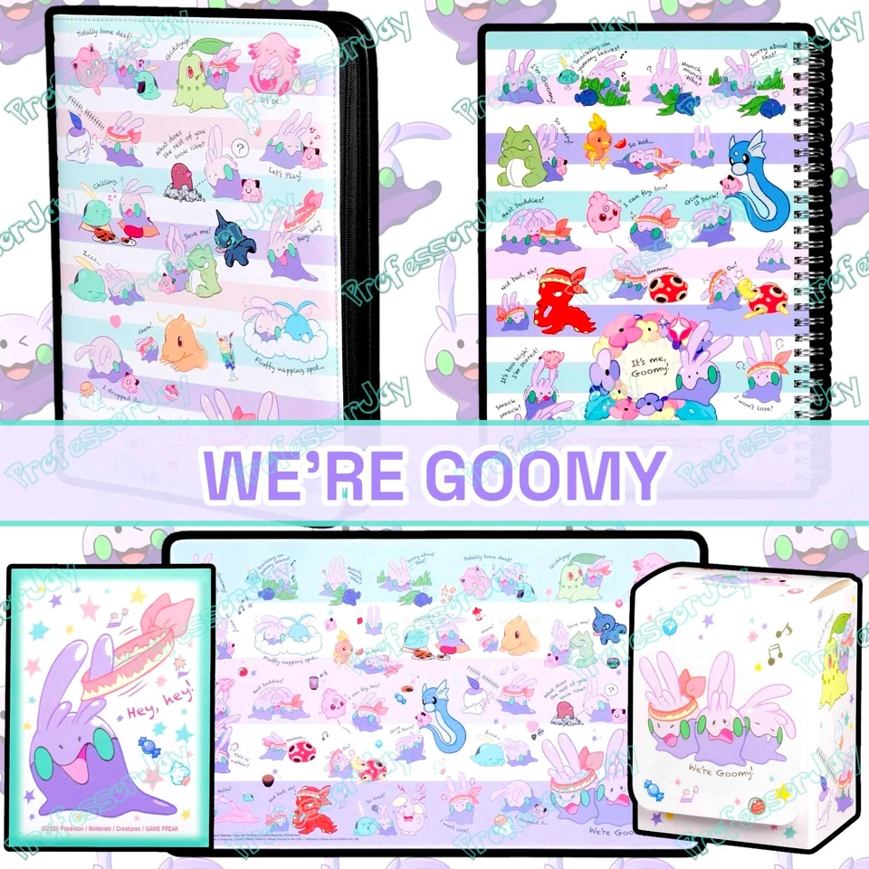 DECK BOXES | PLAYMATS | SLEEVES | BINDERS CARPETA CON CREMALLERA WE'RE GOOMY CENTRO Pokémon 151 - alfombrilla de juego - caja de baraja - fundas de 65 cartas