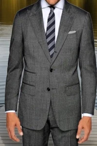 SUITSUPPLY Washington  Suit Wool Peak lapel, size 40 Grey - Picture 1 of 8