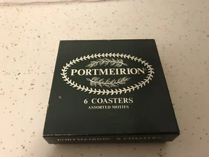 Portmeirion Botanic Garden Set of 6 Floral Cork Backed Coasters 4" New In Box - Picture 1 of 5